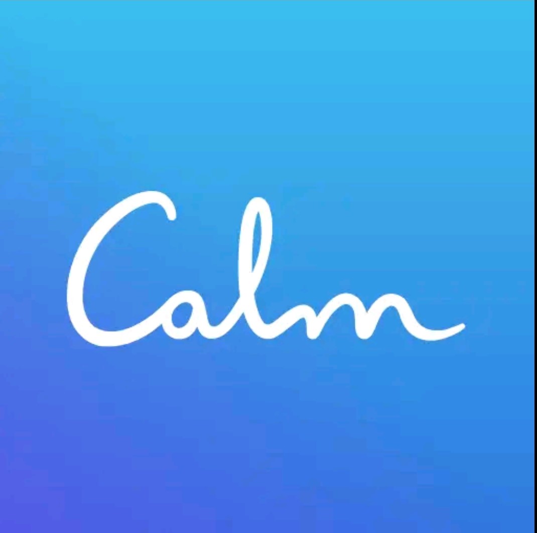 A logo of the Calm app